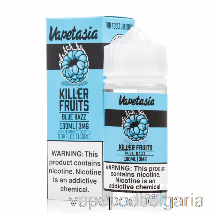 Vape 10000 Дръпки Blue Razz - Vapetasia - 100ml 0mg